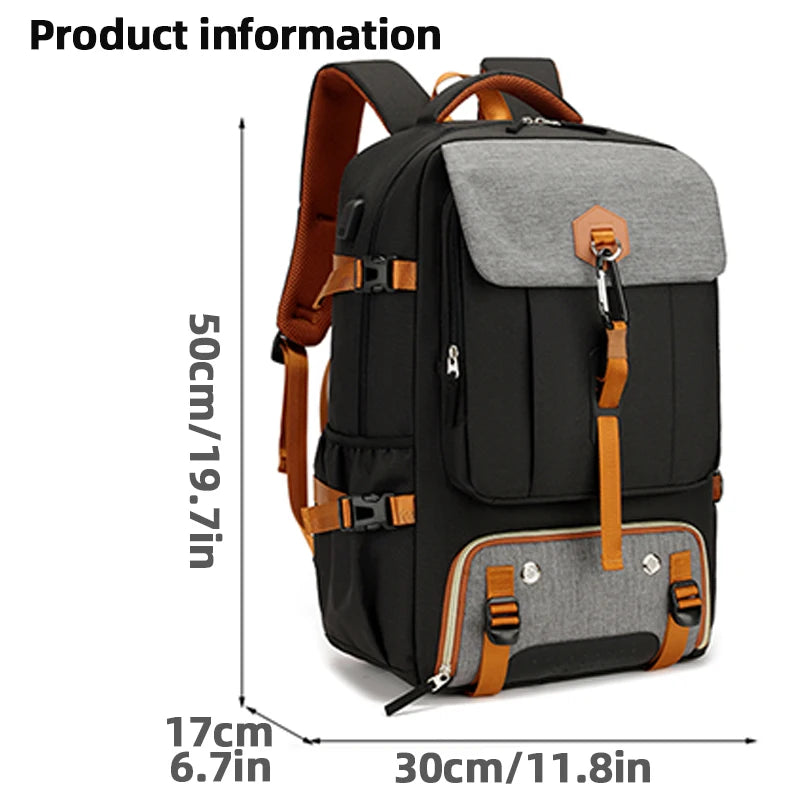 Men's and women's hiking and camping backpacks, classic laptop backpacks, waterproof backpacks suitable for 17 inch laptops and
