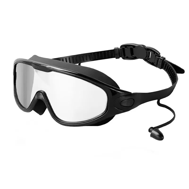 Colorful Electroplated/HD Anti-fog Swimming Goggles Large Frame UV400 Mirror Swim Eyewear Silicone Frame for Leakproof&Comfort