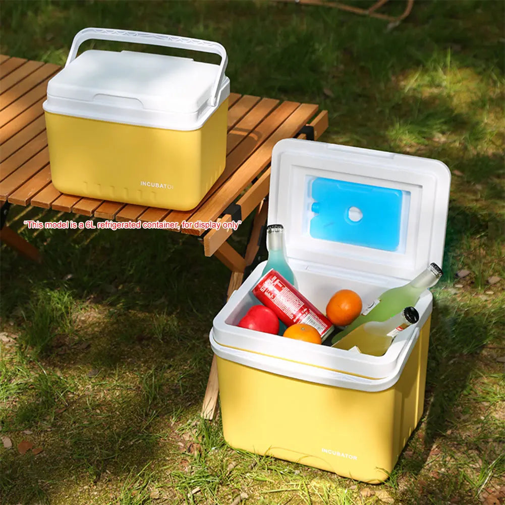 15L Camping Cooler Box Multipurpose Insulated Ice Chest Portable Ice Bucket Outdoor Hard Cooler for BBQ Camping Picnic