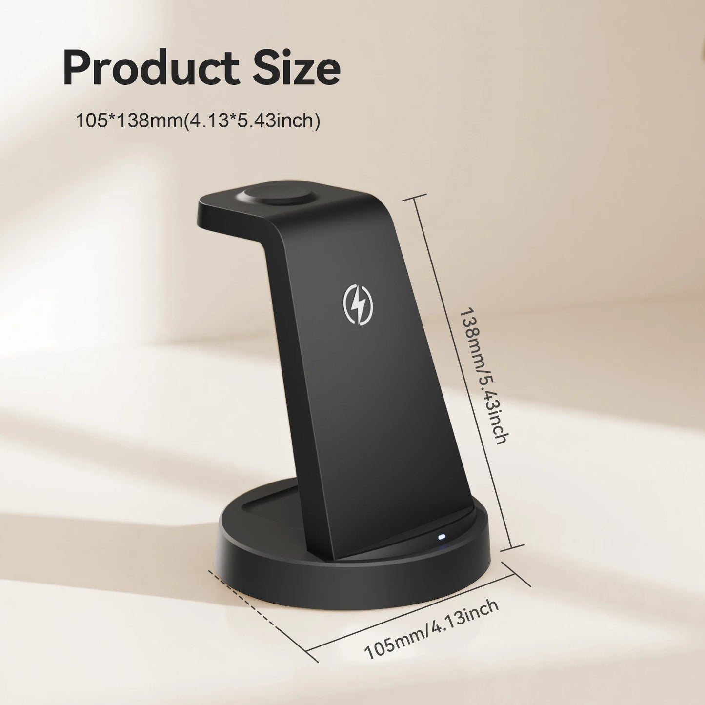 3 In 1 Magnetic Wireless Charger Stand 15W Fast Charging Dock Station Phone Holder For iPhone 17 16 15 14 Airpod Watch