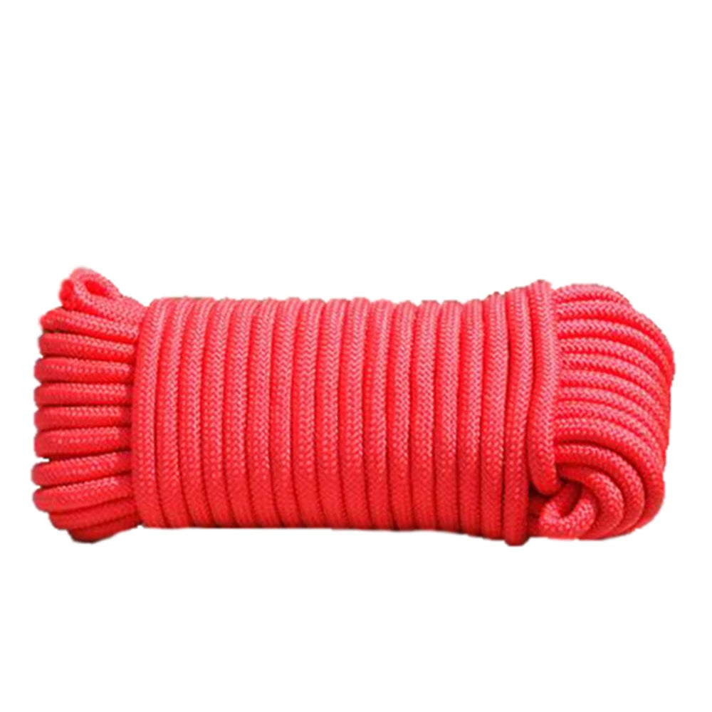 8mm Wide and 10m Long Household Rope, Single Core Solid, Suitable for Outdoor Camping and Hiking