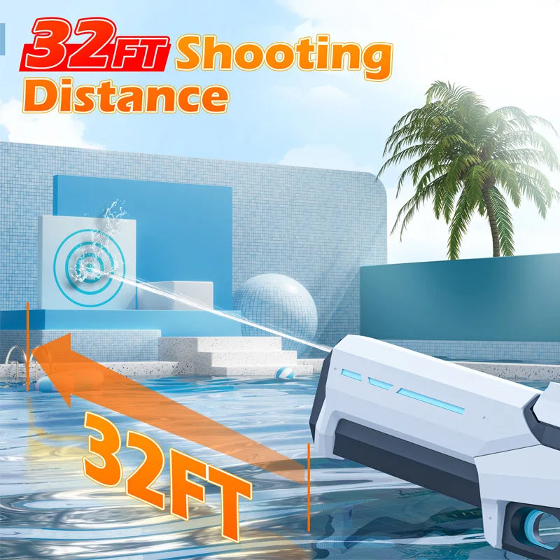 Outdoor Shooting Games Electric Water Gun Toys for Kids Automatically Absorb Water Squirt Guns Children Summer Beach Pool Toy