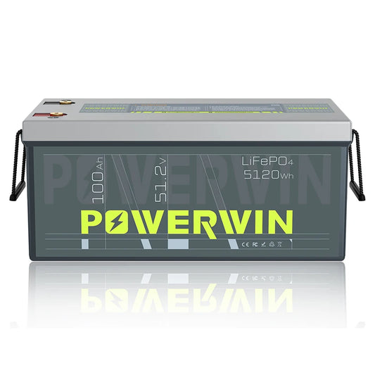 Local Stock | Powerwin BT5120 51.2V 100Ah LiFePO4 Battery | 5120Wh Smart BMS | 4000+ Cycles | Solar Storage Off Grid