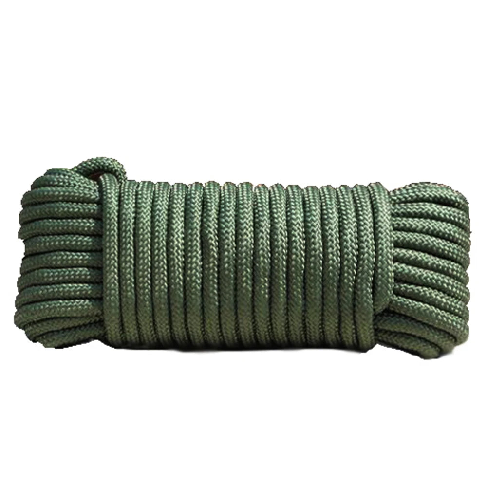 8mm Wide and 10m Long Household Rope, Single Core Solid, Suitable for Outdoor Camping and Hiking