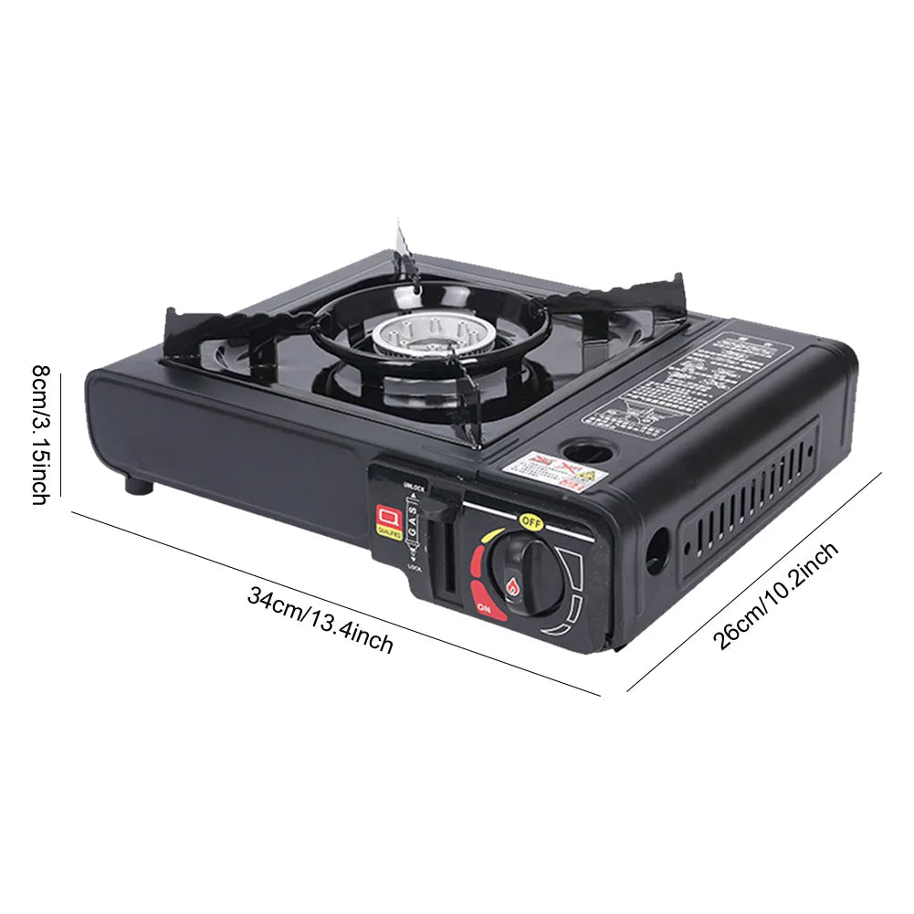 Portable Camping Gas Stove Single Burner Camping Stove Automatic Ignition Cassette Stove Gas Burner for Indoor Outdoor Cooking ﻿