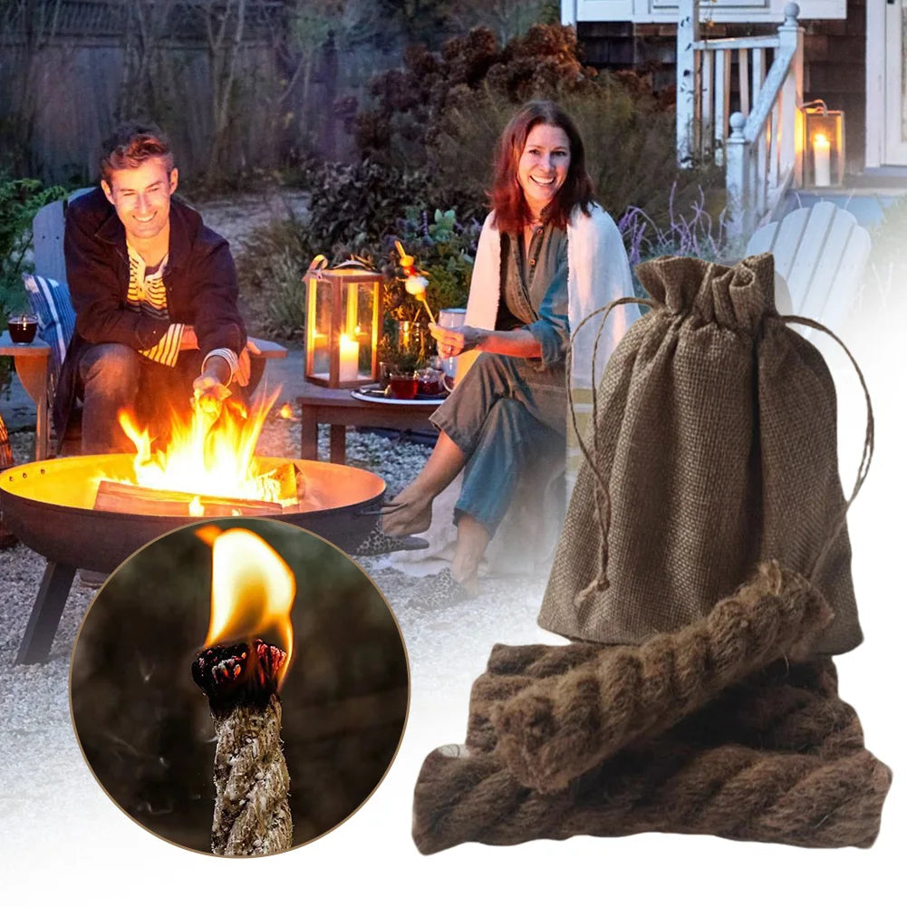 Fire Starters Survival Tool Odorl-ess Hemp Fire Starters For Grills Bbq
