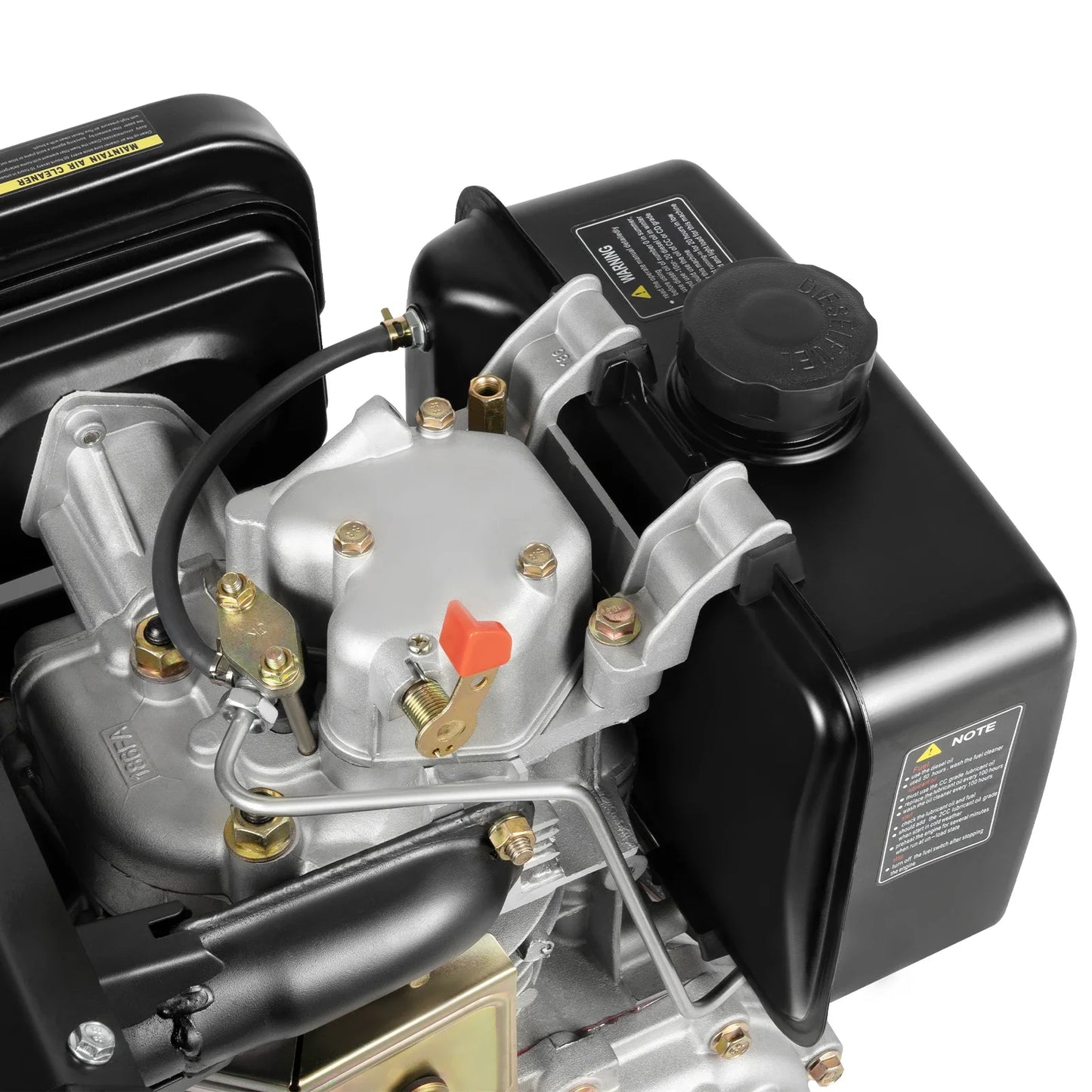 6.3kw  418cc 10 hp single cylinder air-cooled machine, diesel engine, generator motor 3600rpm