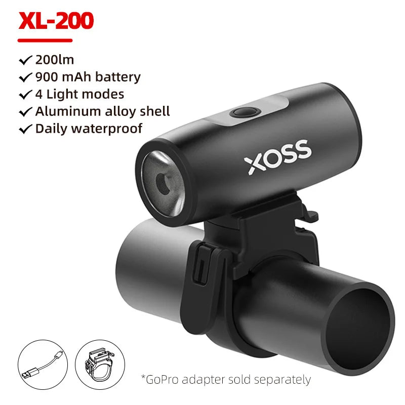 XOSS 200-3000 Lm Bike Light XL1200 Headlight Waterproof Rechargeable Front Lamp Bicycle Light Aluminum Ultralight Flashlight
