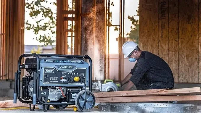 G12KBN-SG Heavy Duty Portable Dual Fuel Generator - 9500 Rated Watts