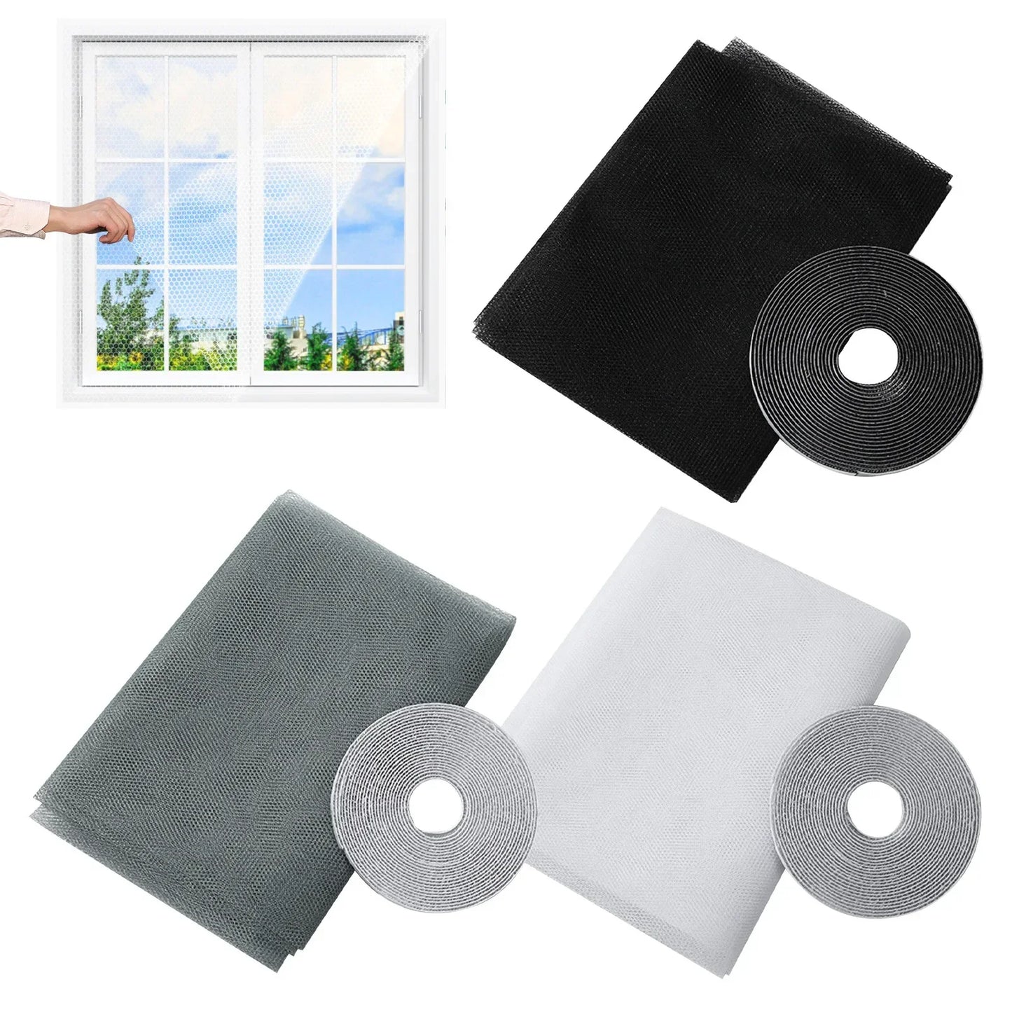 Mosquito Netss for Window Magnetic Mosquito Net Door Insect Screen Home Garden Camping Table Kitchen Air Fryer Curtains Tent