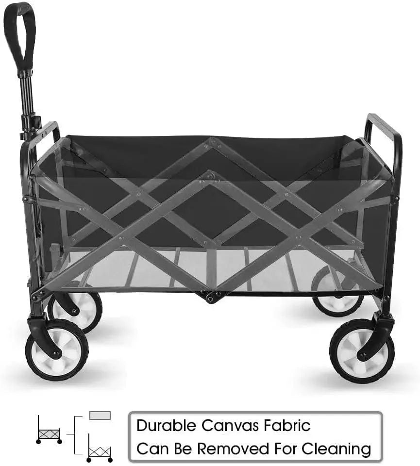 Multipurpose Folding Beach Trolley Cart Camping Ca Foldable Camping Cart Camping Folding Wagon Beach Cart