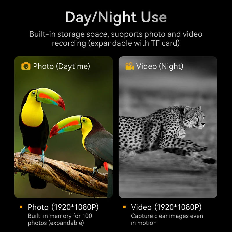 Night Vision Binoculars 7 Gear Infrared Binoculars 10X Digital Zoom 2000mAh 800m Full Dark Telescope Goggles For Hunting Camping