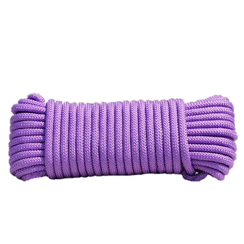 8mm Wide and 10m Long Household Rope, Single Core Solid, Suitable for Outdoor Camping and Hiking