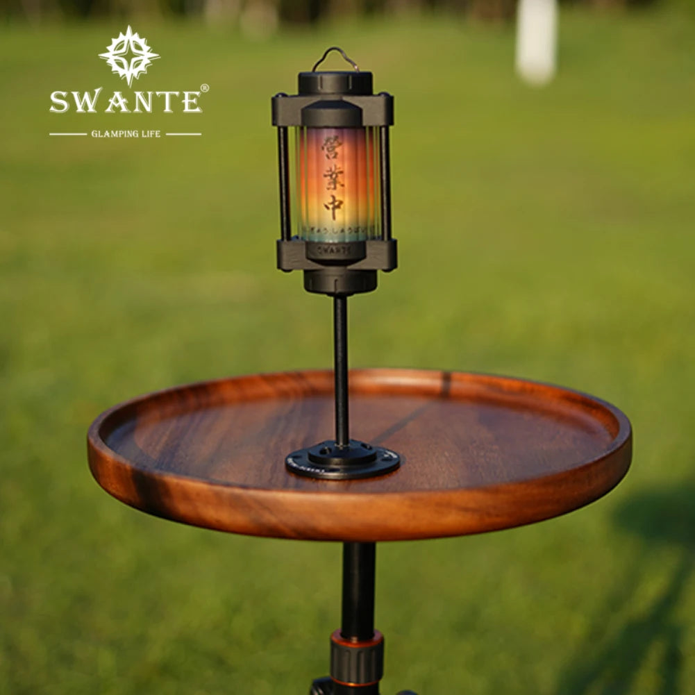 Outdoor Camping LED Lantern Stand Stand Type Adjustable Rod Adjustable Bracket 1 / 4 Interface Camping Equipment