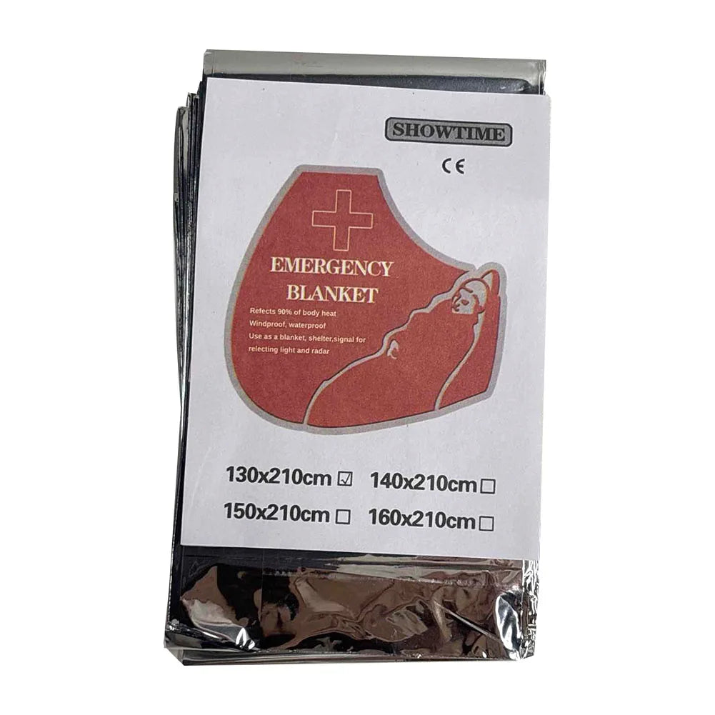 1-10pcs Outdoor Emergency Survival Blanket Waterproof First Aid Sliver Rescue Lifesave Cover Curtain Foil Thermal Blanket