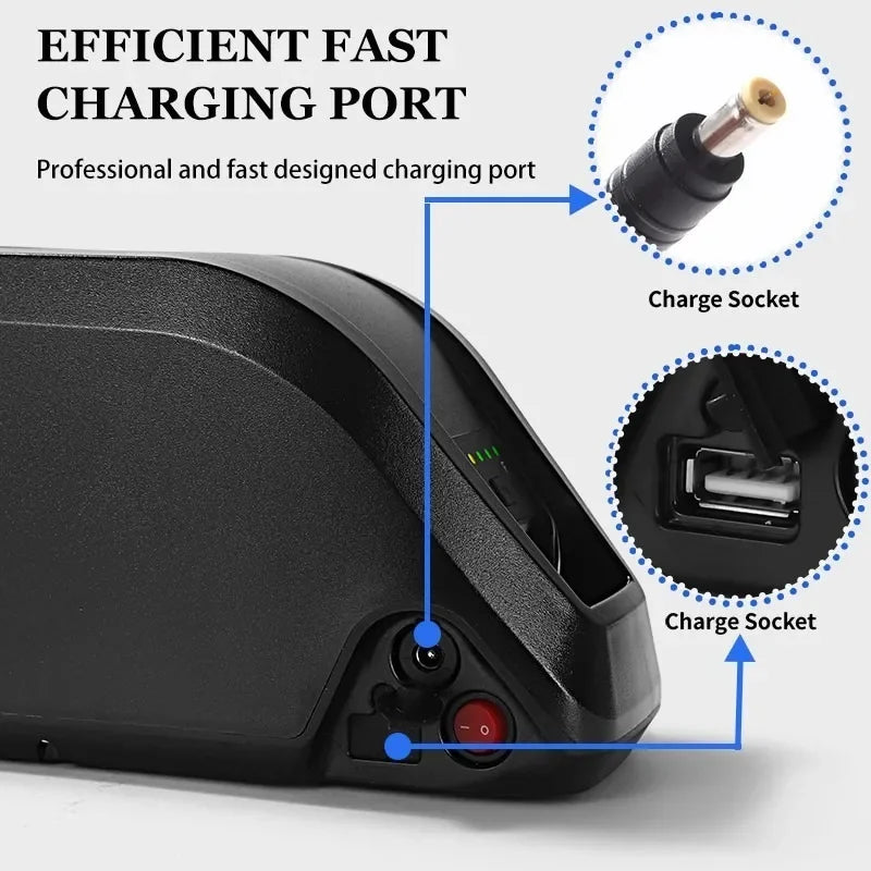 Hailong 48v Battery 10Ah 15Ah 20Ah Li ion E bike Battery Pack For BAFANG Tongsheng 1000W 500W 350W 250W Motor Electric Bike Kit