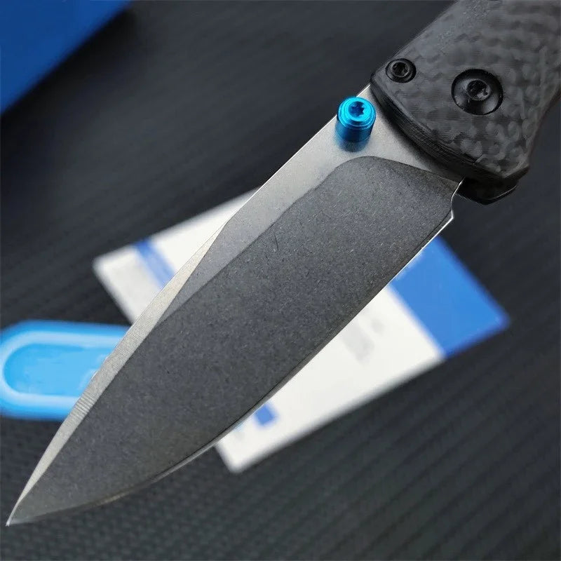Mini Bugout BM 533-3 Pocket Folding Knife S90V Blade Carbon Fiber Handles Easy To Carry Outdoors Tactical Defense Survival Tools