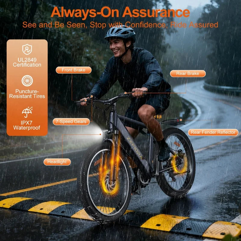 1000w Electric Bicycle On Sale,48v 26 Inch Electric Bike,adjustable Seat, Front Brake, for Mountainous Snowy Areas Cycling Ebike