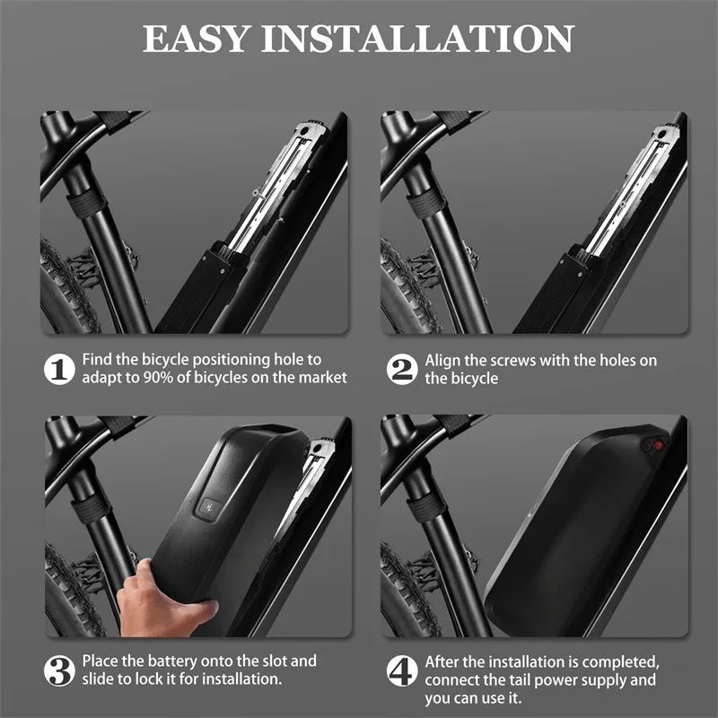 Hailong 48v Battery 10Ah 15Ah 20Ah Li ion E bike Battery Pack For BAFANG Tongsheng 1000W 500W 350W 250W Motor Electric Bike Kit