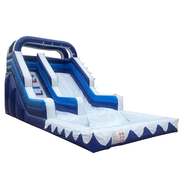 High Quality Customized Style Ocean Theme Blue Blow Up Wet Dry Inflatable Water Pool Bounce Slide