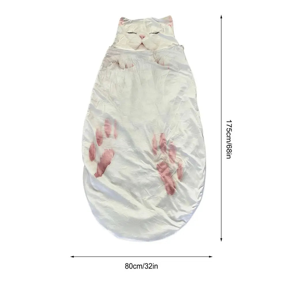 Sleeping Bags For Adults Cute Washable Blanket Cats Envelopes Sleeping Bag For Camping Travel Sleepovers Home Lounging Floor Bed