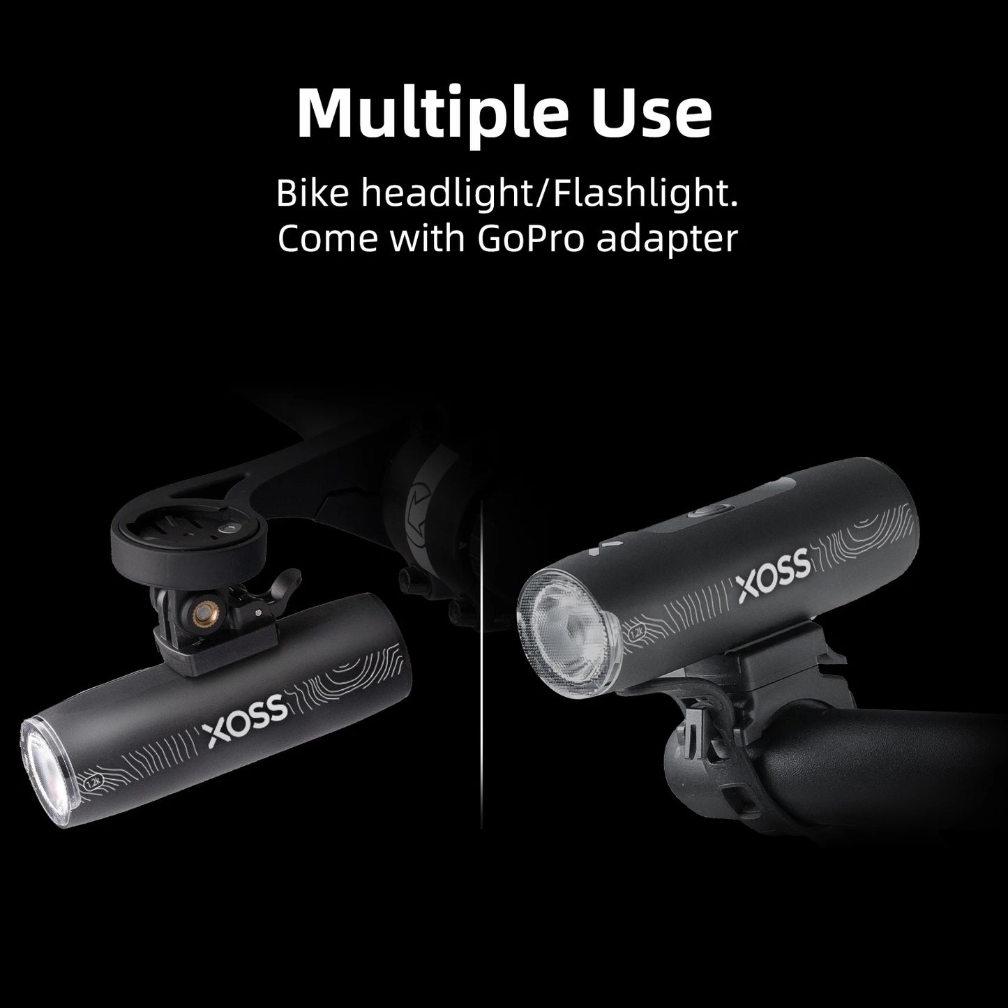 XOSS 200-3000 Lm Bike Light XL1200 Headlight Waterproof Rechargeable Front Lamp Bicycle Light Aluminum Ultralight Flashlight