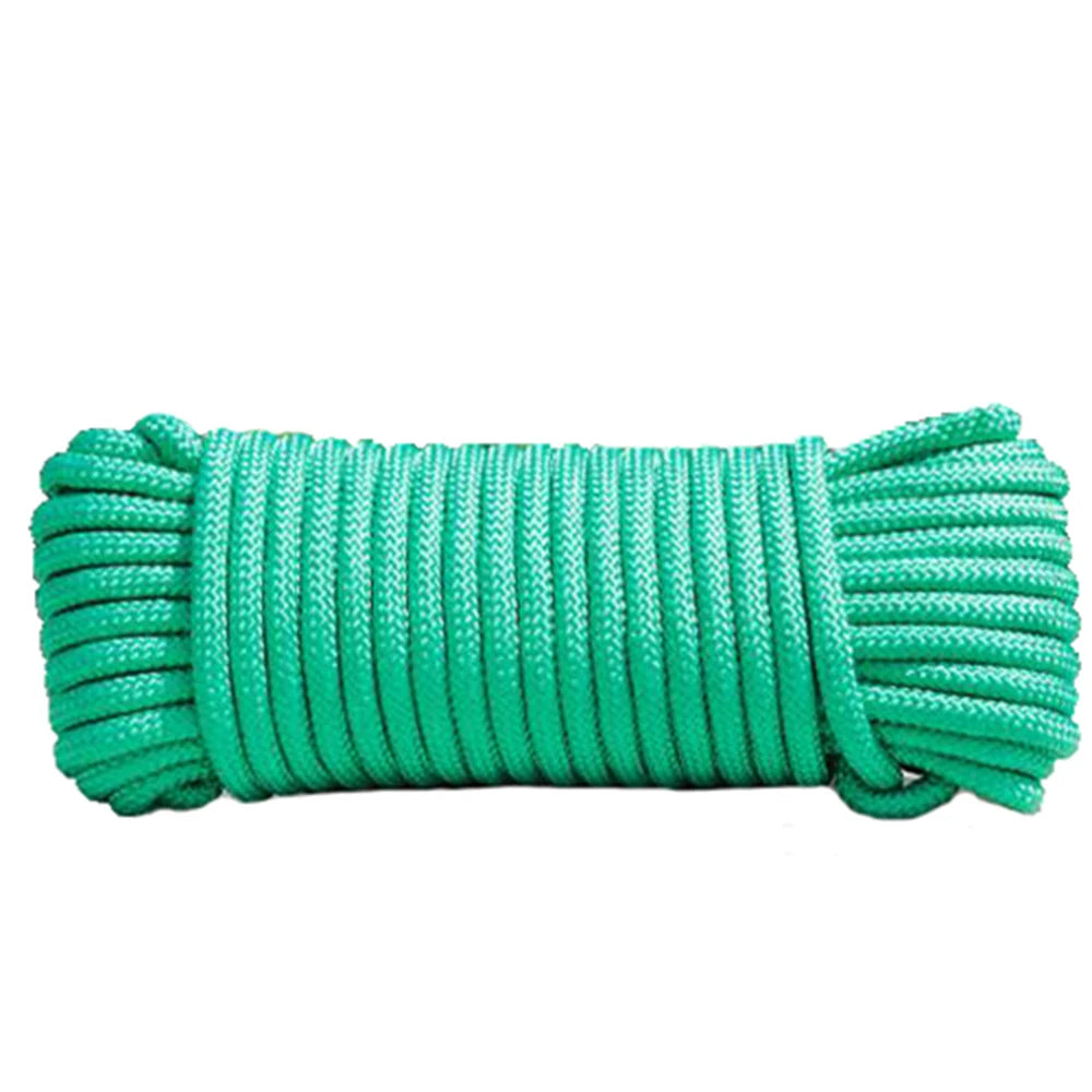8mm Wide and 10m Long Household Rope, Single Core Solid, Suitable for Outdoor Camping and Hiking