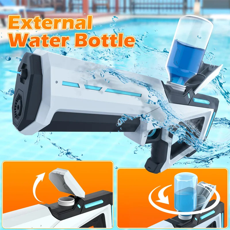 Outdoor Shooting Games Electric Water Gun Toys for Kids Automatically Absorb Water Squirt Guns Children Summer Beach Pool Toy
