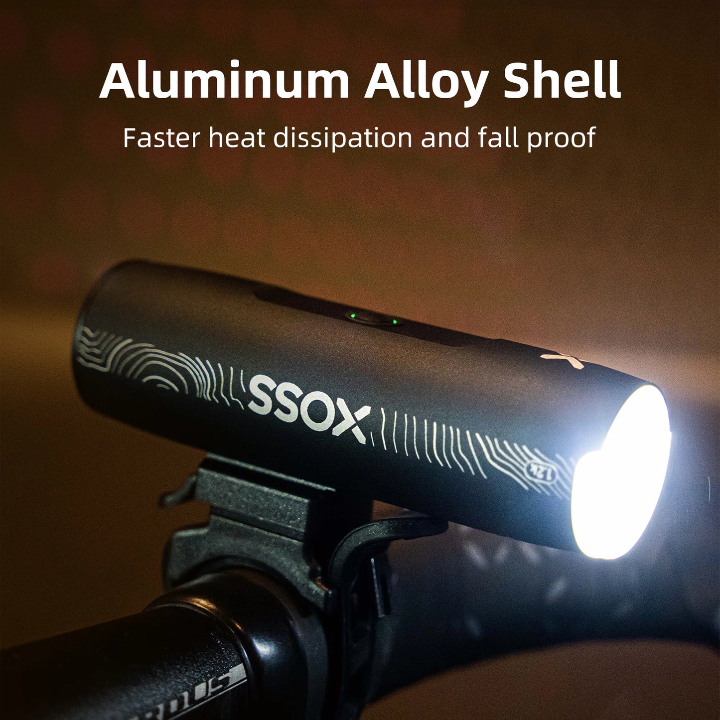 XOSS 200-3000 Lm Bike Light XL1200 Headlight Waterproof Rechargeable Front Lamp Bicycle Light Aluminum Ultralight Flashlight