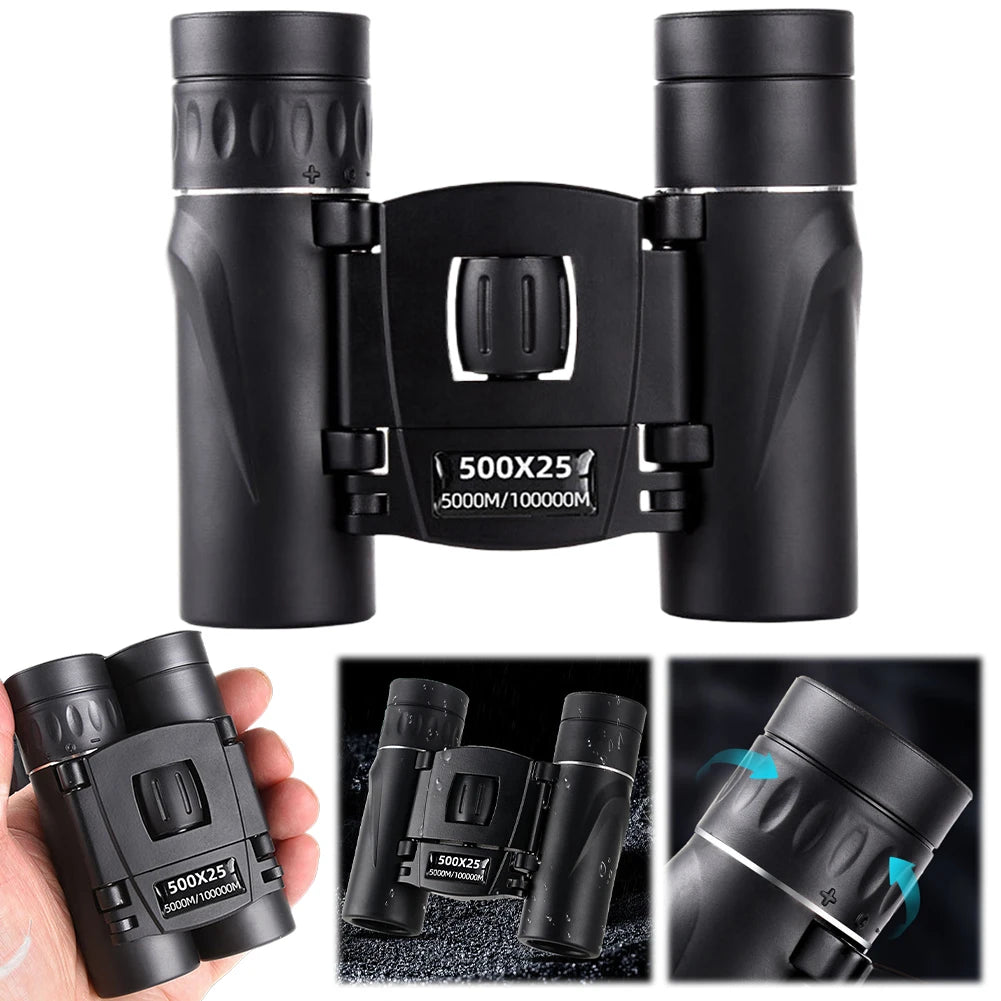 Portable Binoculars Long Range Telescope HD Powerful Binoculars for Bird Watching Hunting Hiking Travel Sports