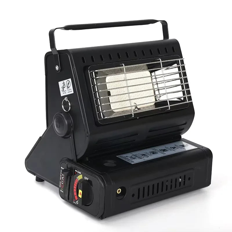 Portable Gas Camping Stove Outdoor Picnic BBQ Stove Portable Hand Warmer Home Heater Cassette Stove for Camping Tent Fishing