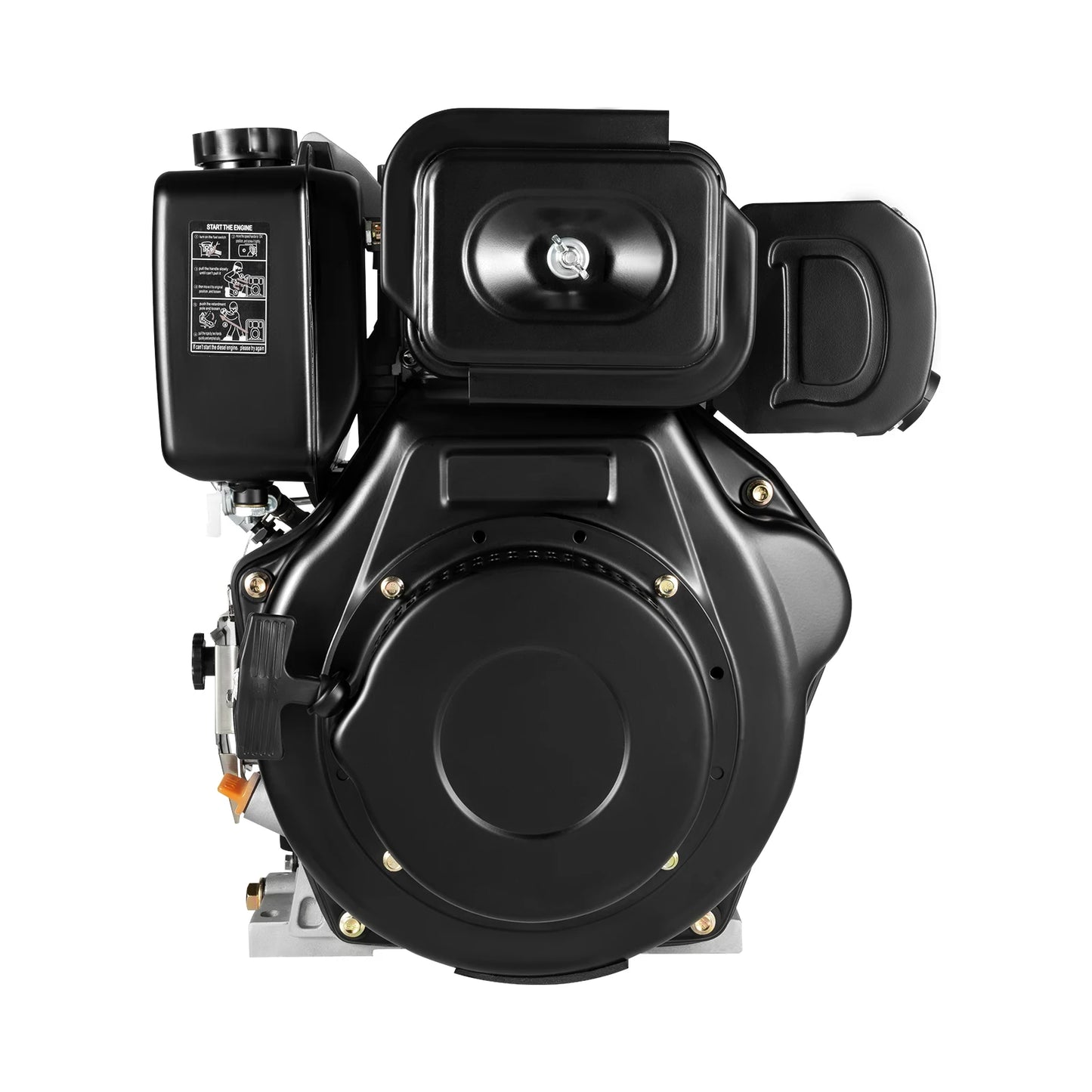 6.3kw  418cc 10 hp single cylinder air-cooled machine, diesel engine, generator motor 3600rpm