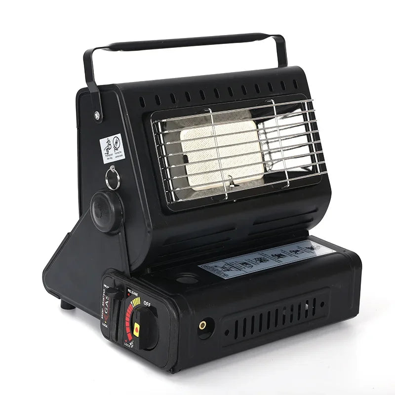 Portable Gas Camping Stove Outdoor Picnic BBQ Stove Portable Hand Warmer Home Heater Cassette Stove for Camping Tent Fishing