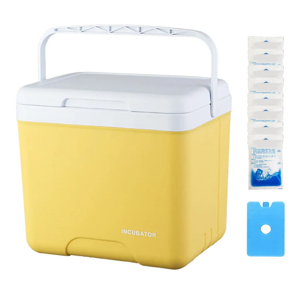 15L Camping Cooler Box Multipurpose Insulated Ice Chest Portable Ice Bucket Outdoor Hard Cooler for BBQ Camping Picnic