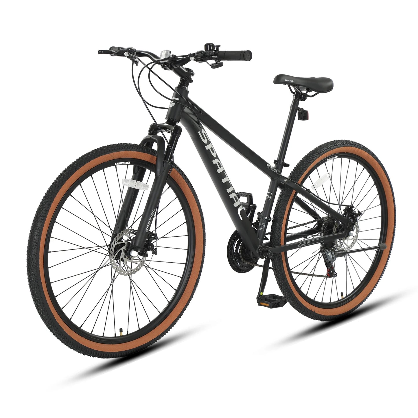 SPATIAL 29 Inch Mountain Bike 21 Speed Aluminum Frame Lightweight Adult Bicycle with Dual Disc Brakes for Men Women