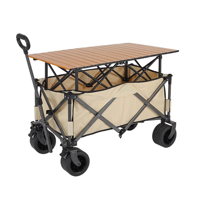 Multipurpose Folding Beach Trolley Cart Camping Ca Foldable Camping Cart Camping Folding Wagon Beach Cart