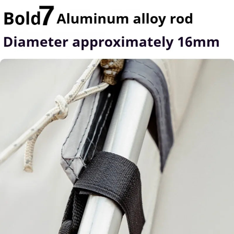 Thickened Large Space Tunnel Tents Portable Foldable Two Bedrooms One Living Room Tents Outdoor Multifunctional Camping Supplies