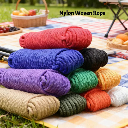8mm Wide and 10m Long Household Rope, Single Core Solid, Suitable for Outdoor Camping and Hiking