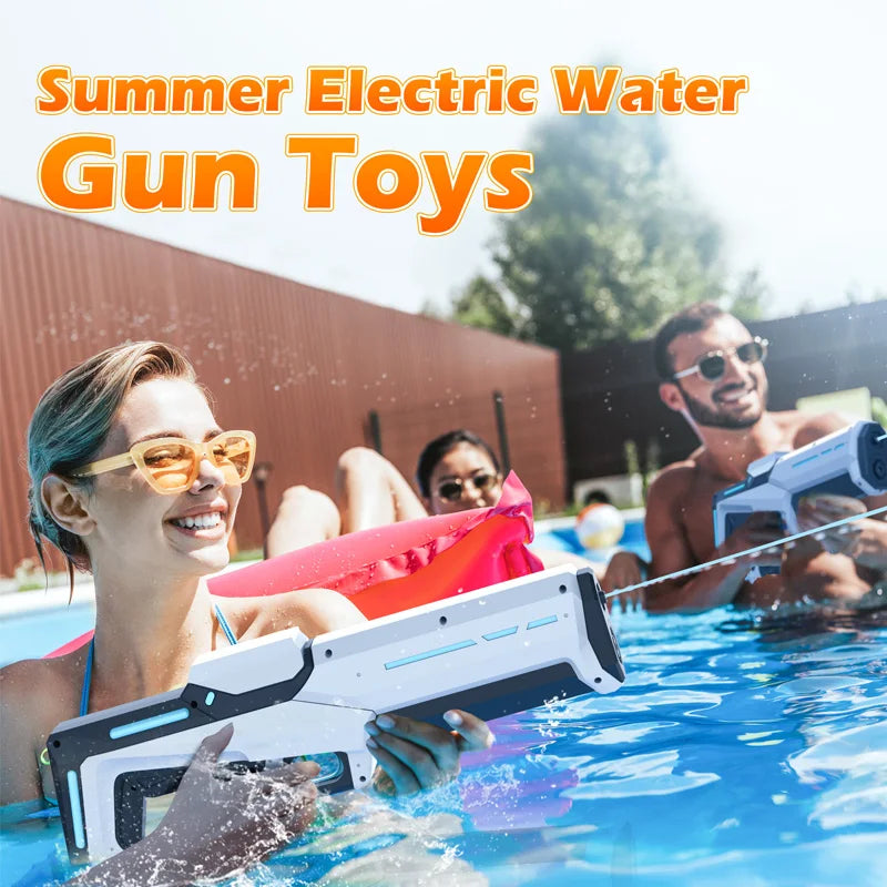 Outdoor Shooting Games Electric Water Gun Toys for Kids Automatically Absorb Water Squirt Guns Children Summer Beach Pool Toy