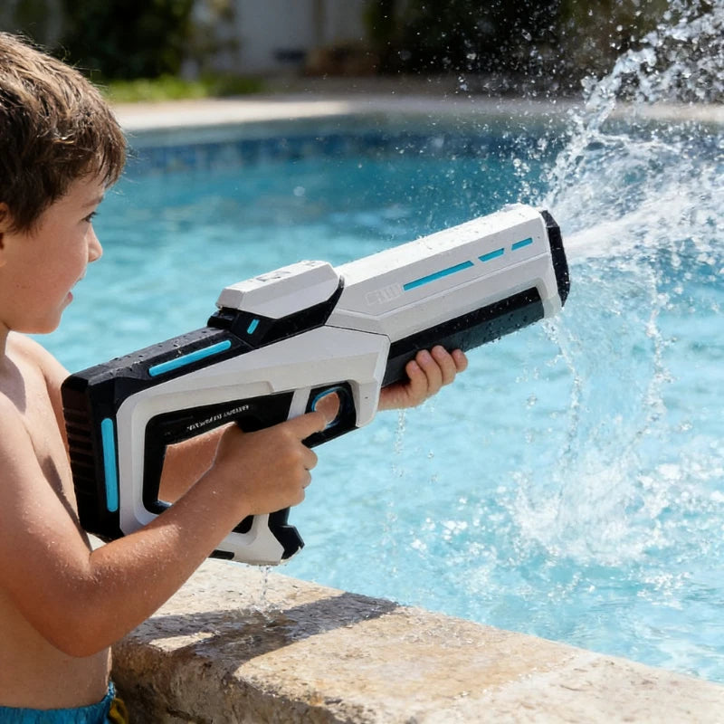 Outdoor Shooting Games Electric Water Gun Toys for Kids Automatically Absorb Water Squirt Guns Children Summer Beach Pool Toy