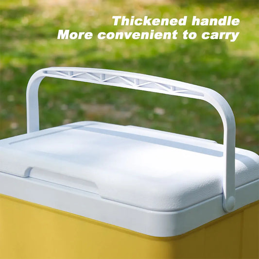 15L Camping Cooler Box Multipurpose Insulated Ice Chest Portable Ice Bucket Outdoor Hard Cooler for BBQ Camping Picnic