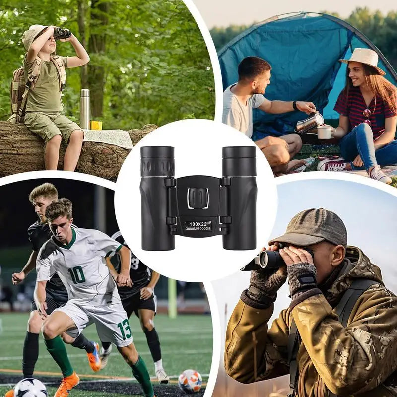 High Powered Binoculars Small Binoculars For Travel With Low Light Vision Long-Range Exploration Tools For Stargazing Outdoor