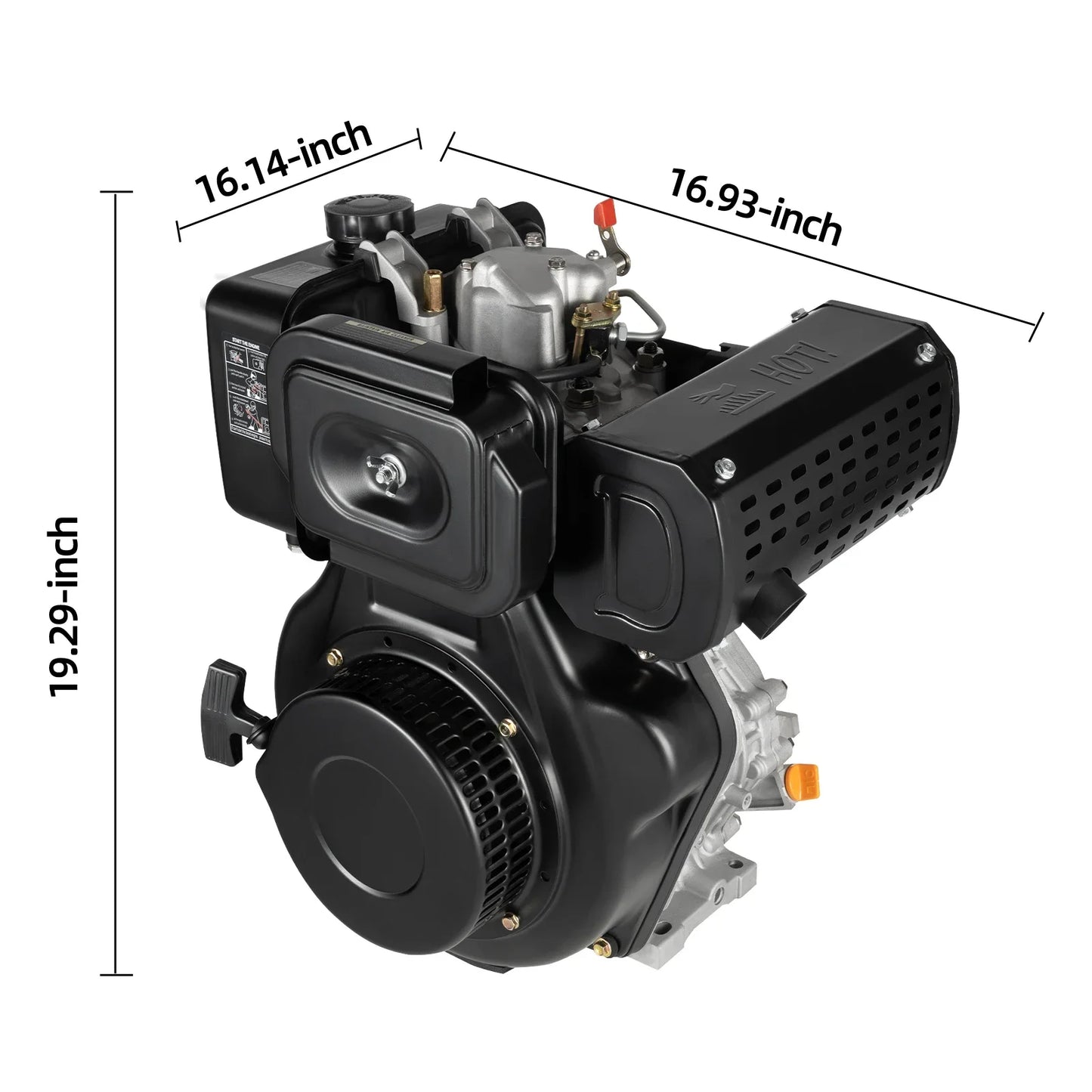 6.3kw  418cc 10 hp single cylinder air-cooled machine, diesel engine, generator motor 3600rpm