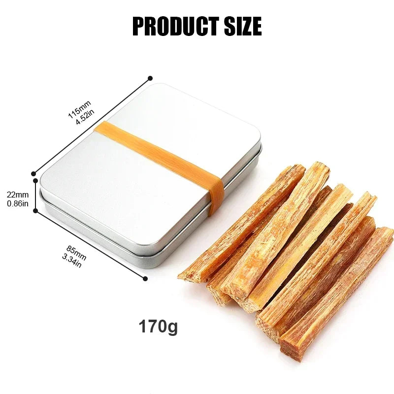 Fatwood Fire Starter Stick Outdoor Fire-making Tools Natural Firestarting Wood Sticks for Camping Hiking Emergency Survival Gear