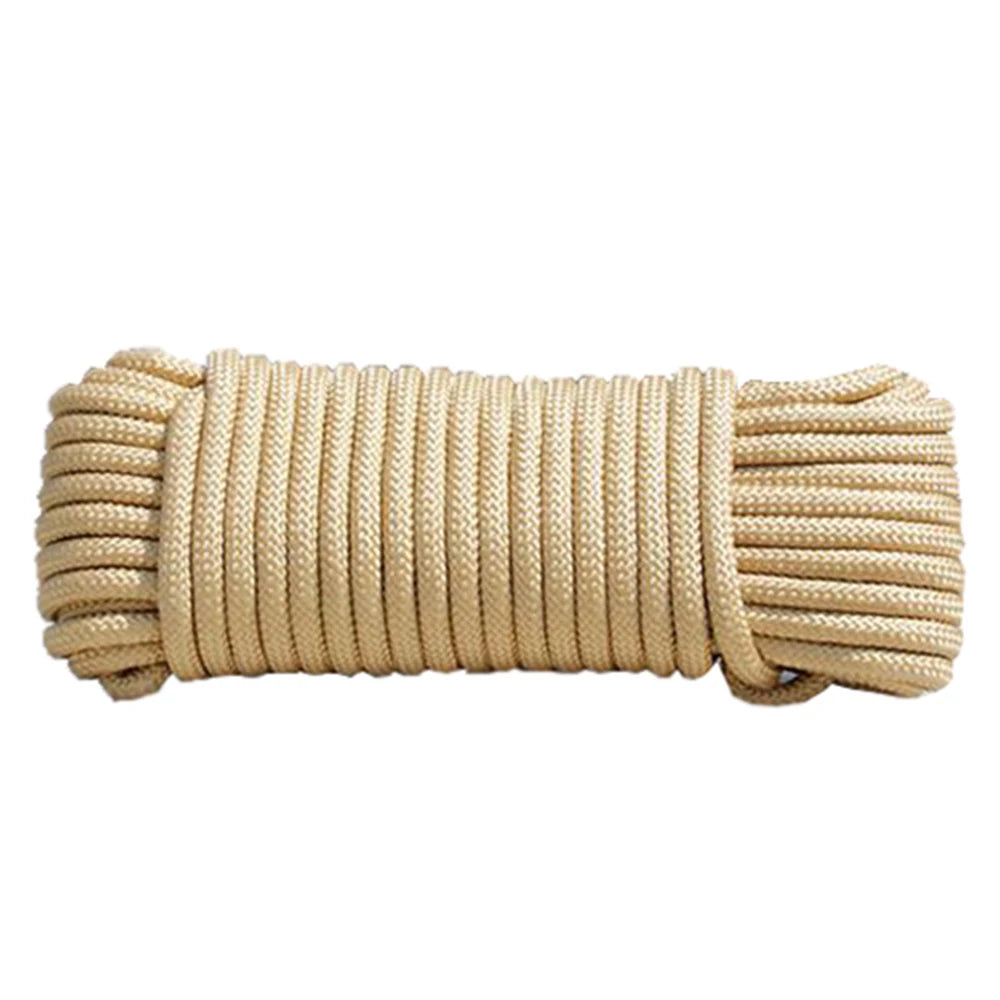 8mm Wide and 10m Long Household Rope, Single Core Solid, Suitable for Outdoor Camping and Hiking