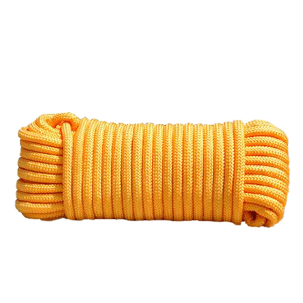 8mm Wide and 10m Long Household Rope, Single Core Solid, Suitable for Outdoor Camping and Hiking