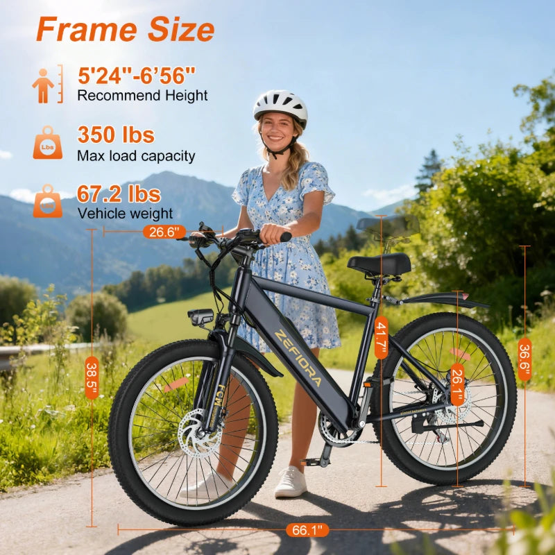 1000w Electric Bicycle On Sale,48v 26 Inch Electric Bike,adjustable Seat, Front Brake, for Mountainous Snowy Areas Cycling Ebike