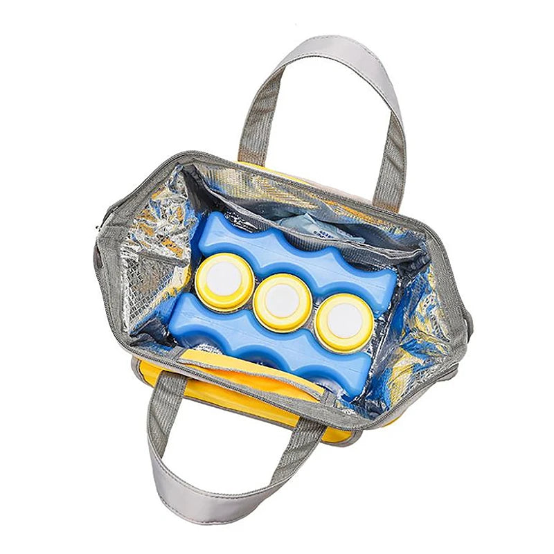 Gel Freezer Ice Blocks Picnic Travel Lunch Reusable Cool Cooler Pack Bag Water Injection Box For FRESH Food Storage