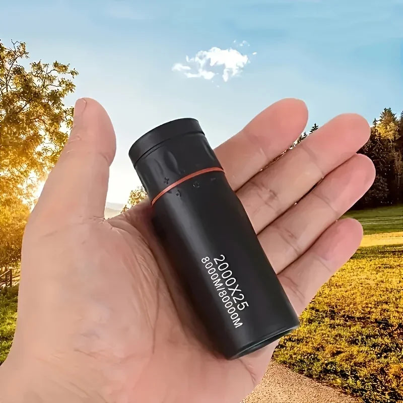 Telescope 2000X25 HD Monocular Telescope Compact Portable for Travel Hiking Fishing Camping Stargazing Concerts Bird Watching