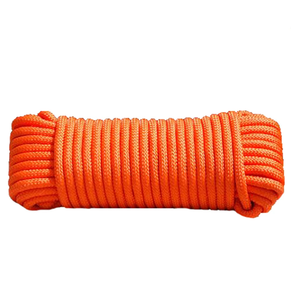8mm Wide and 10m Long Household Rope, Single Core Solid, Suitable for Outdoor Camping and Hiking